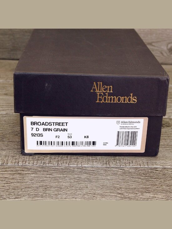 * NIB * $395 Allen Edmonds BROADSTREET Premier 7 D Brn Grain * add $15 new Trees main image 10